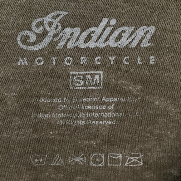 Indian Motorcycle T-Shirt, Green, Sz Small - Picture 5 of 5